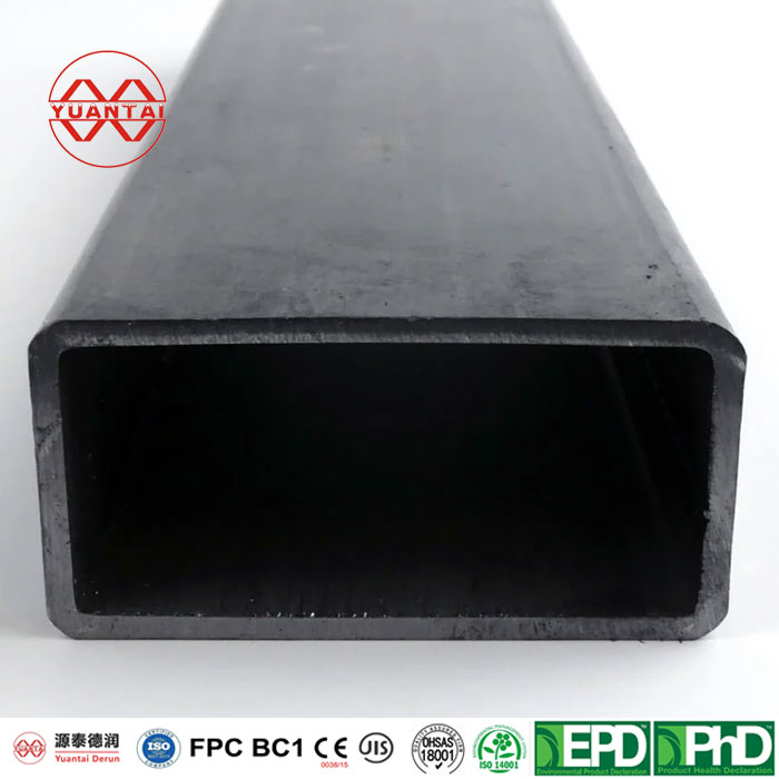 Black Rectangular Steel Tube